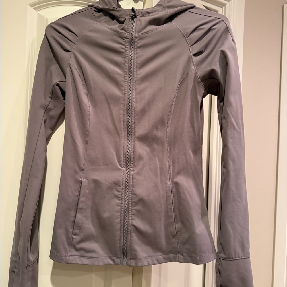Women's Gray Hooded Jacket